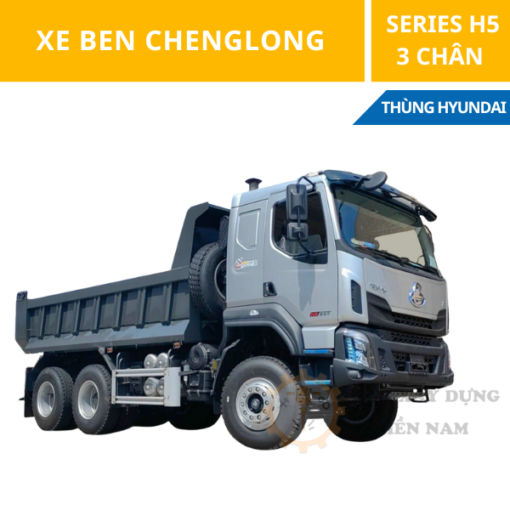 Xe tải ben Chenglong 3 chân H5 - Thùng Hyundai